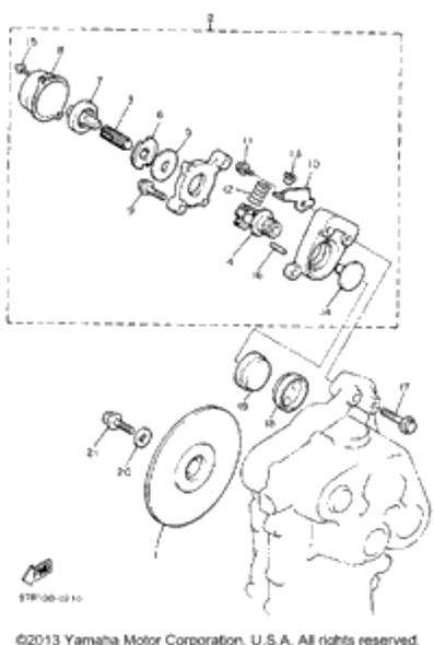 Bolt, Flange 1990 VK540 (VK540EP) 95811-10050-00