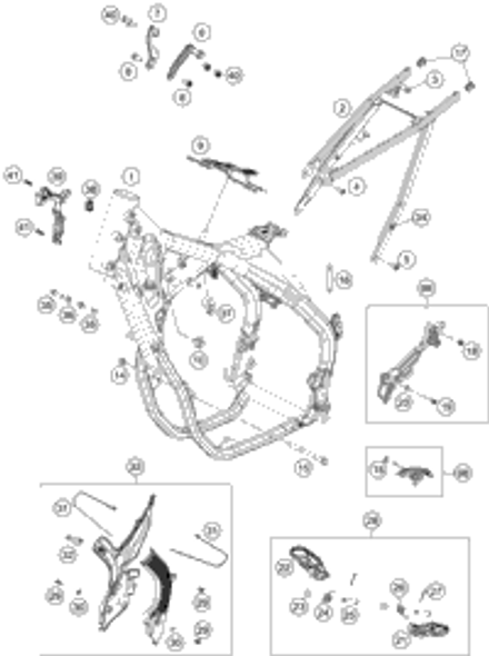 KTM BRAKE CALIPER REAR 2020 300 XC-W TPI 79613080001