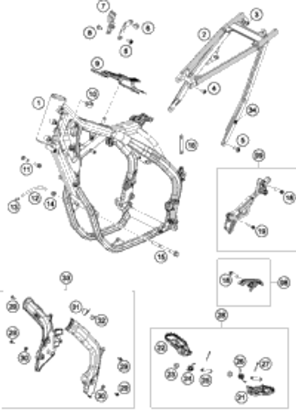 KTM BRAKE CALIPER REAR 2019 300 XC-W TPI 79613080001