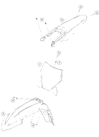 KTM BRAKE CALIPER REAR 2022 350 XCF-W Chassis 79613080001