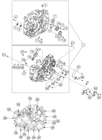 KTM ELECTRIC STARTER CPL. 2019 RC 390 BLACK 93840001000