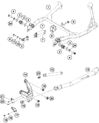 KTM CENTER STAND 2014 1190 ADV ORG 6030312210030