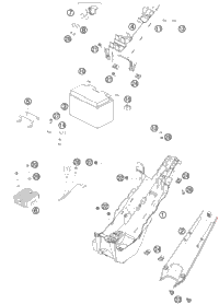 KTM MIRROR L/S CPL. W. FLASHER 2012 1190 RC8R TRACK 69012040100