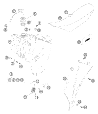 KTM FUEL TANK CPL. 10L    2014 2014 2016 250 XCW 5480751313399
