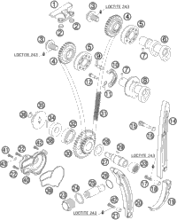 KTM BUSH SUPPORT A.BRIDGE CPL '05 2012 250 XCF 77036020150