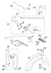 KTM MASTER CYLINDER CPL. RACING 04 2004 250 EXC Racing 59002030200