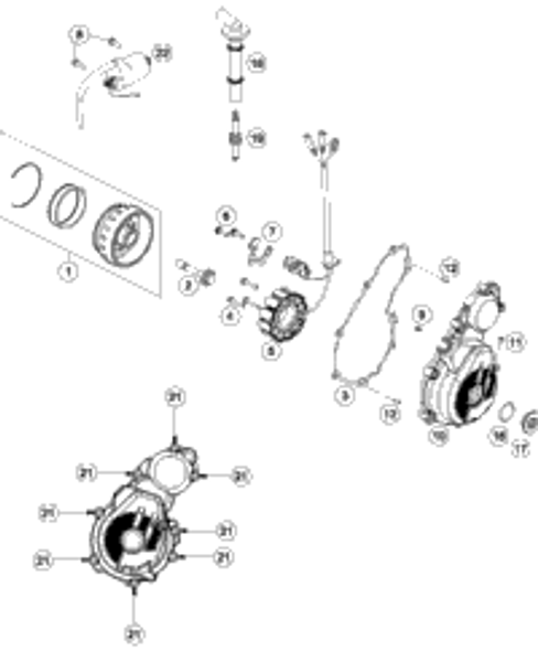 KTM GASKET KIT ENGINE 250 SX-F 2019 250 SX-F 79230099000