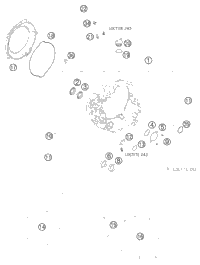 KTM RADIATOR R/S ''45518U''    07 07 2008 505 XC-F 77335008000