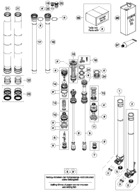 KTM SCREW CAP + TUBE CPL. L/S 2017 250 SX 48601453S1