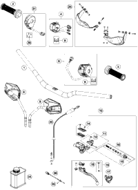 KTM LOW. TRIPLE-CLAMP 33-35 OFFSET 2022 690 SMC R Chassis 2700103113430