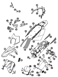 KTM CALIPER L/S NAT. WITHOUT PADS 2009 690 Duke White 6251301500101