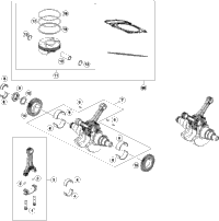 KTM PISTON I CPL. D=102 As Required 2014 690 Enduro R 75330007100 I