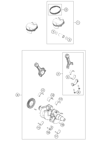 KTM PISTON I CPL. D=102 As Required 2015 690 Enduro R 75330007100 I