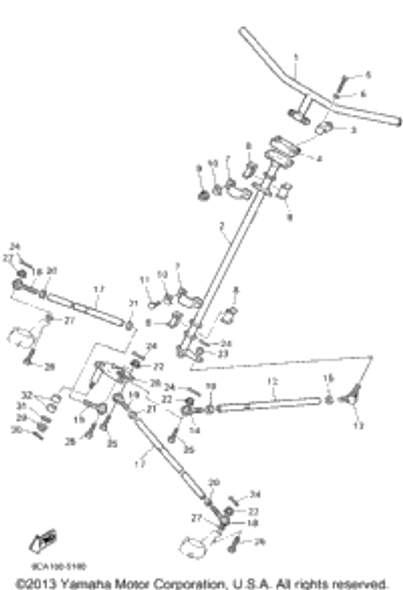 Nut, Self-Locking 1995 VMAX 500 LE (ELEC START) (VX500EV) 90185-10085-00