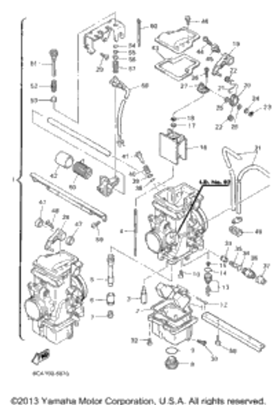 Cover, Plunger Cap 1995 VMAX 600 ST (LONG TRACK) (VX600STV) 22F-14173-00-00