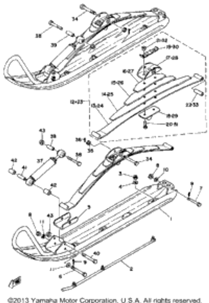 Nut, Self-Locking 1980 SRX440D 90185-10085-00