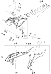 KTM Rear wheel 1.6x10\ cmpl. 2023 2024 SX-E 3 Chassis 45410001044"""