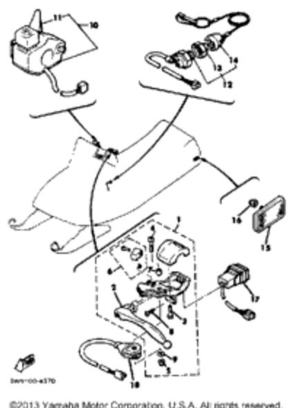 Nut 1984 ENTICER 300 (ET300H) 8H8-82557-00-00