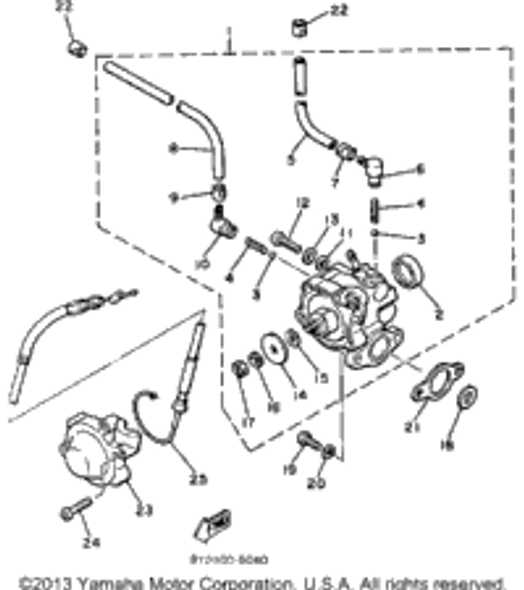 Hose 1985 SS440 (SS440J) 90446-08210-00