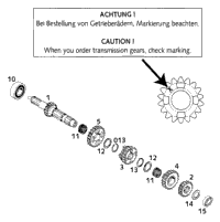 KTM EXHAUST PIPE NI. ''KTM523'' 2000 2000 125 EXC 52305009100