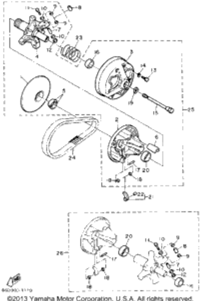 Nut, U 1992 BRAVO T (LONG TRACK) (BR250TS) 95612-05100-00