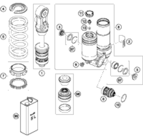 KTM piston I cpl. 350 MX ON DEMAND 2024 350 SX-F Engine A47030007000 I