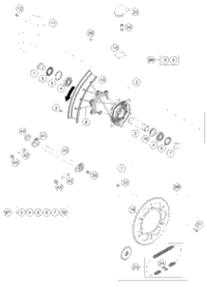 KTM PRESS. TOOL F. CRANKSHAFT 2010 400 XC-W 78029008000