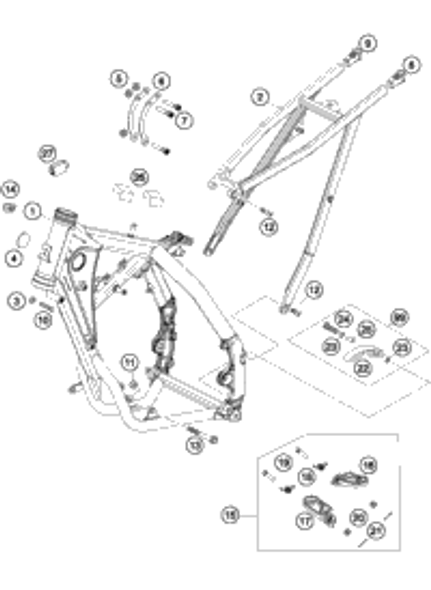 KTM SILENCER XC-W USA 2015 450 XC-W 78105082000