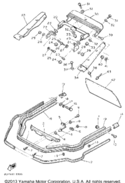 Screw, Flat Head (92701-06012) 1985 SRV (SR540J) 98701-06012-00