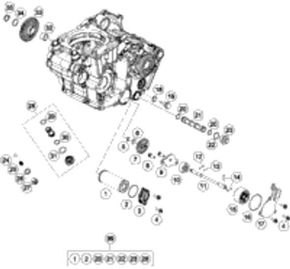 KTM CYLINDER + PISTON CPL. 2013 450 XC-F 78930038000