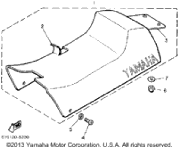 Washer, Plate 1990 SRV (SR540P) 90201-08748-00