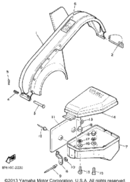 Screw, Bind 1988 SRV (SR540M) 98906-06014-00