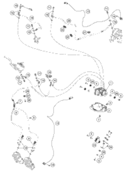 KTM Pre-muffler 2021 890 ADV (ORANGE) Chassis 63605050000