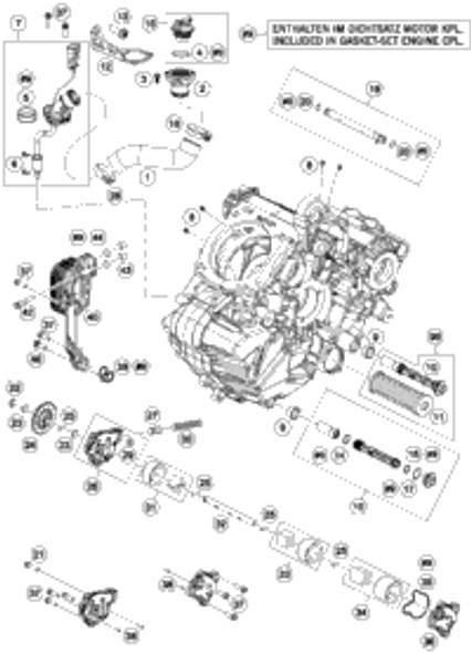 KTM PISTON KIT GR.II 300 Enduro ON DEMAND 2022 300 XC TPI Engine 00050000266