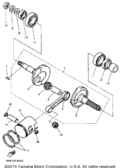 Washer, Plate 1988 SNOSCOOT (SV80M) 92990-12600-00