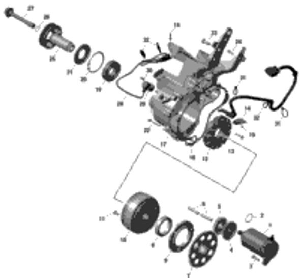 Can-Am Magneto Flywheel 850W 2022  Defender MAX HD10 - LTD CAB (6MNG-H-J-K-L-M) - North America 006MNM00 420685706