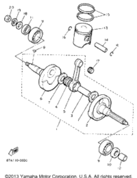 Key, Woodruff 1990 SNOSPORT (SV125P) 90280-03017-00