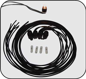 V-FACTOR INSTRUMENT PANEL LIGHT BULB SOCKET KIT FOR BIG TWIN