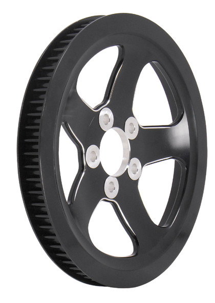 V-Factor Black Billet 5 Spoke Rear Pulley For Harley Sportster 2007-Later