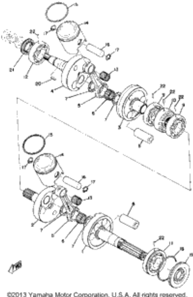 Pin, Dowel 1972 SR433B (SR433B) 93604-12037-00