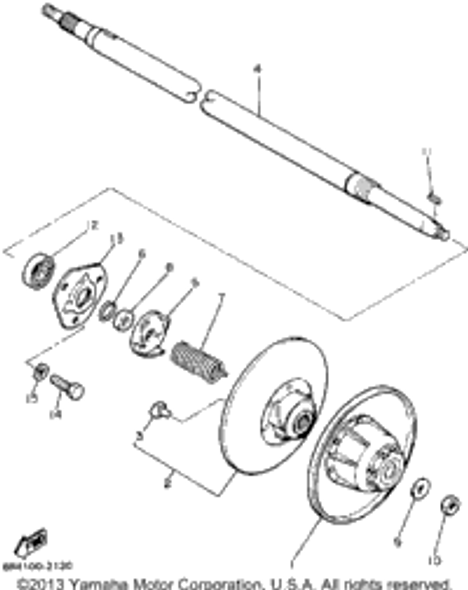 Shoe, Ramp 1992 BRAVO T (LONG TRACK) (BR250TS) 8R4-17688-00-00