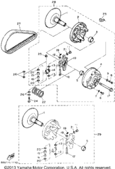 Washer, Plate UN+* 1992 BRAVO (BR250S) 90201-090A4-00