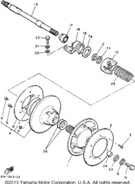 Screw, Binding 1990 PHAZER II LE (ELEC START) (PZ480EP) 90154-06036-00