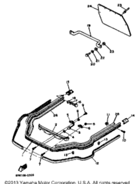 Screw, Flat Head 1980 SR540D 98701-06014-00