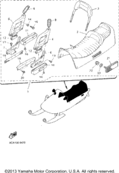 Bolt, Flange 1995 VMAX 600 LE (ELEC START) (VX600EV) 90105-08485-00