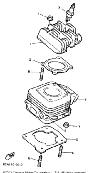 Nut 1990 SNOSPORT (SV125P) 90179-08491-00