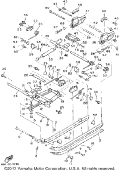 Pin, Cotter 1992 BRAVO T (LONG TRACK) (BR250TS) 91401-30030-00