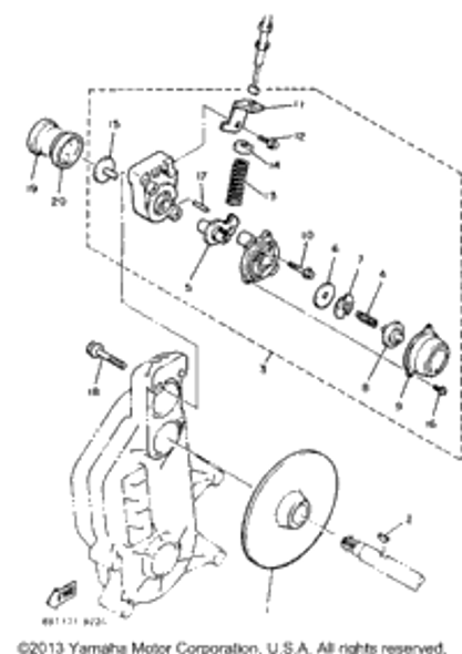 Bolt 3 1992 EXCITER II (EX570S) 86M-25826-00-00