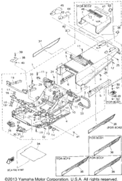 Bolt, Flange 1995 VMAX 600 ST (LONG TRACK) (VX600STV) 95811-08040-00