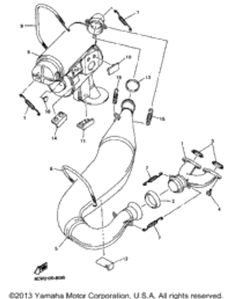 Spring, Tension 1998 VMAX 500 XTC (VX500XTCB) 90506-20272-00